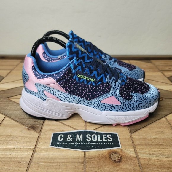 adidas falcon blue pink